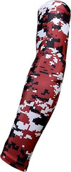 Maroon/Black/White Digital Camo Sleeve