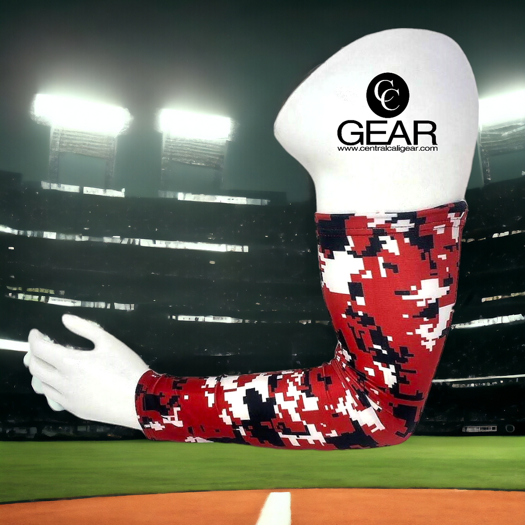  Black/Red/White Camo Sleeve