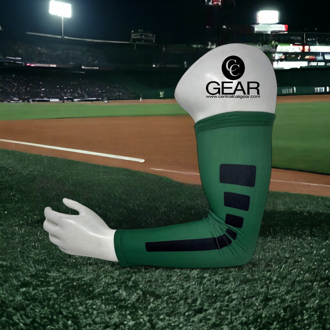 Green w/ Black Stripe Sleeve