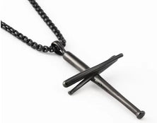 Bat Cross Chain - Black