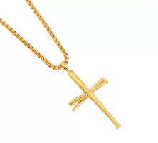 Bat Cross Chain - Gold